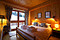 Catered Chalet Cecilia double bedroom, Meribel, France at Independent Ski Links