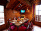 Catered Ski Chalet Fitzroy dining area, skiing in Courchevel 1650, France at Independent Ski Links