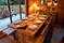 Catered chalet Delmontel dining room Meribel at Independent Ski Links