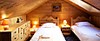 Chalet Les Etoiles twin bedroom, skiing in Meribel, France at Independent Ski Links