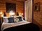 Catered Ski Chalet Hermine double bedroom, skiing in Courchevel 1850, France at Independent Ski Links