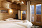 Catered ski Chalet Laetitia bedroom, skiing holidays in Meribel, France at Independent Ski Links