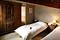 Catered ski Chalet Leopold bedroom, skiing holidays in Meribel France. at Independent Ski Links