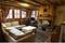 Catered Chalet Sabaudia living area, skiing in Meribel, France at Independent Ski Links