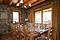 Catered ski Chalet Yankee Lodge dining area, skiing in Meribel, France at Independent Ski Links