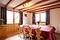 Catered Ski Chalet Alysson dining area Meribel at Independent Ski Links Catered Ski Chalet Alysson dining area Meribel at Independent Ski Links