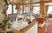 Chalet Hotel Hermann dining-room, skiing in Solden, Austria at Independent Ski Links Chalet Hotel Hermann dining-room, skiing in Solden, Austria at Independent Ski Links