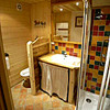 Catered Ski Chalet Colettine bathroom, skiing in Tignes, France at Independent Ski Links Catered Ski Chalet Colettine bathroom, skiing in Tignes, France at Independent Ski Links
