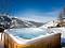 Catered Chalet Pierre hot-tub, skiing in Meribel France at Independent Ski Links Catered Chalet Pierre hot-tub, skiing in Meribel France at Independent Ski Links