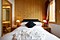 Catered Chalet Quatre Merle double bedroom, Meribel, France at Independent Ski Links