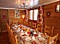 Catered Chalet Renardeaux dinning area, skiing in Meribel, France at Independent Ski Links
